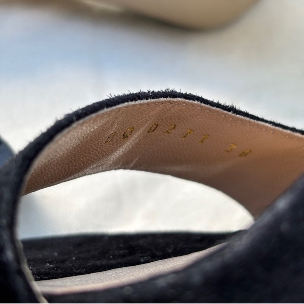 Valentino rockstud suede sandals block chunky heels ankle strap - Picture 11 of 11